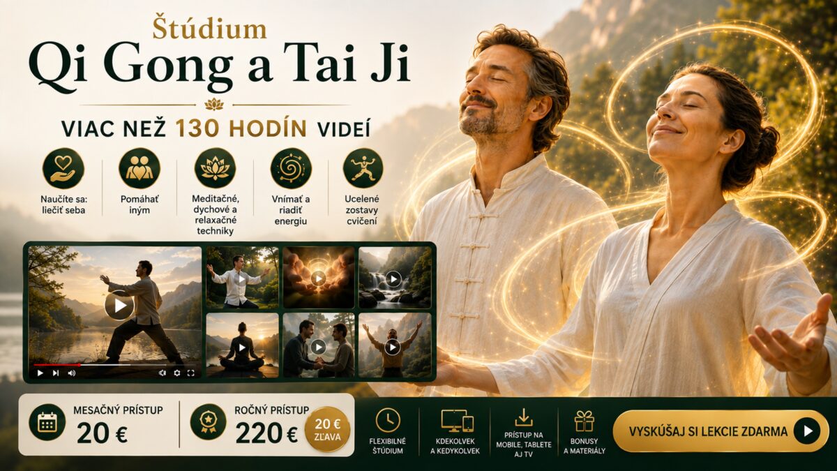 Štúdium Qi Gong a Tai Ji – online videogaléria s viac ako 130 hodinami videí z liečebného, medicínskeho a alchymistického Qi Gongu, Tai Ji, meditácií a dychových techník.