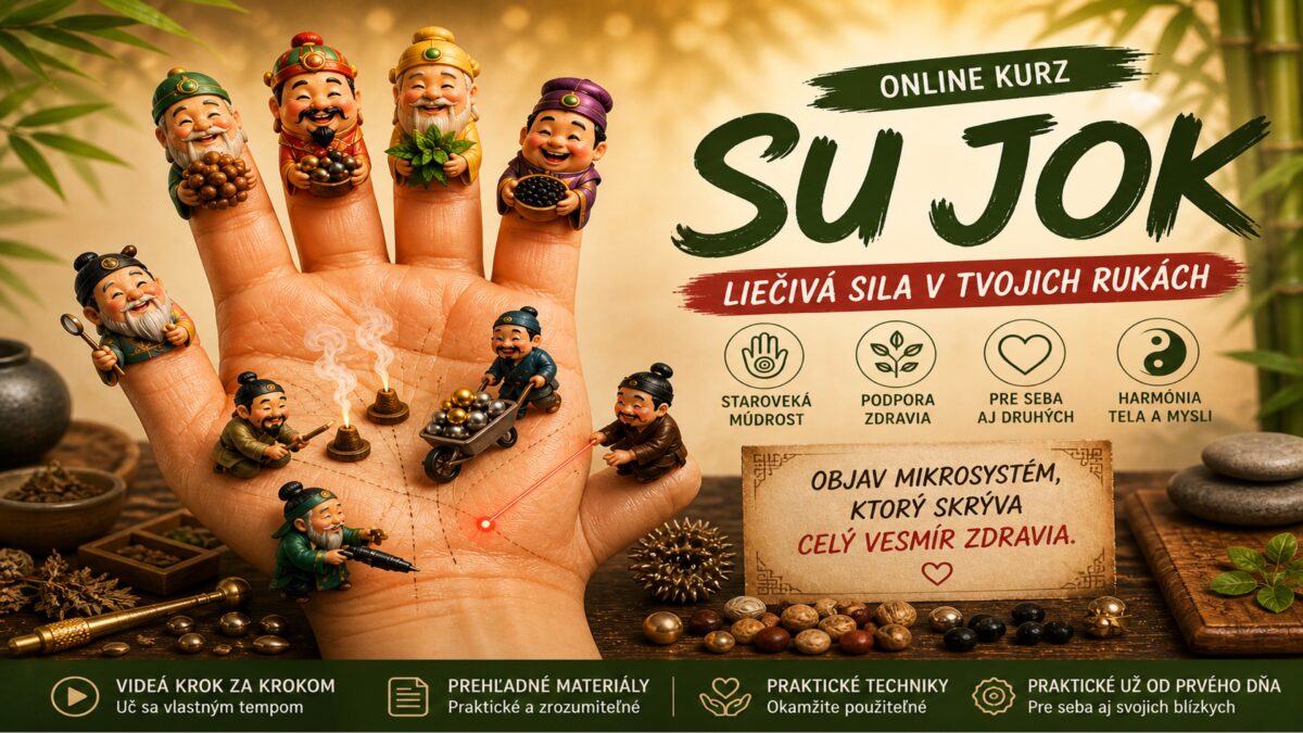 Su Jok online kurz – liečivá sila v rukách, mikrosystém ruky s terapiou semienkami, moxou a akupresúrou